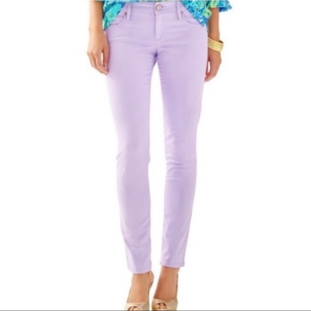 Lilly Pulitzer Worth Skinny Pearly Purple Pants